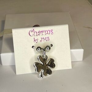 Silver Four Leaf Clover Charm
